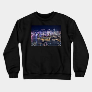 Hong Kong Cityscape Crewneck Sweatshirt